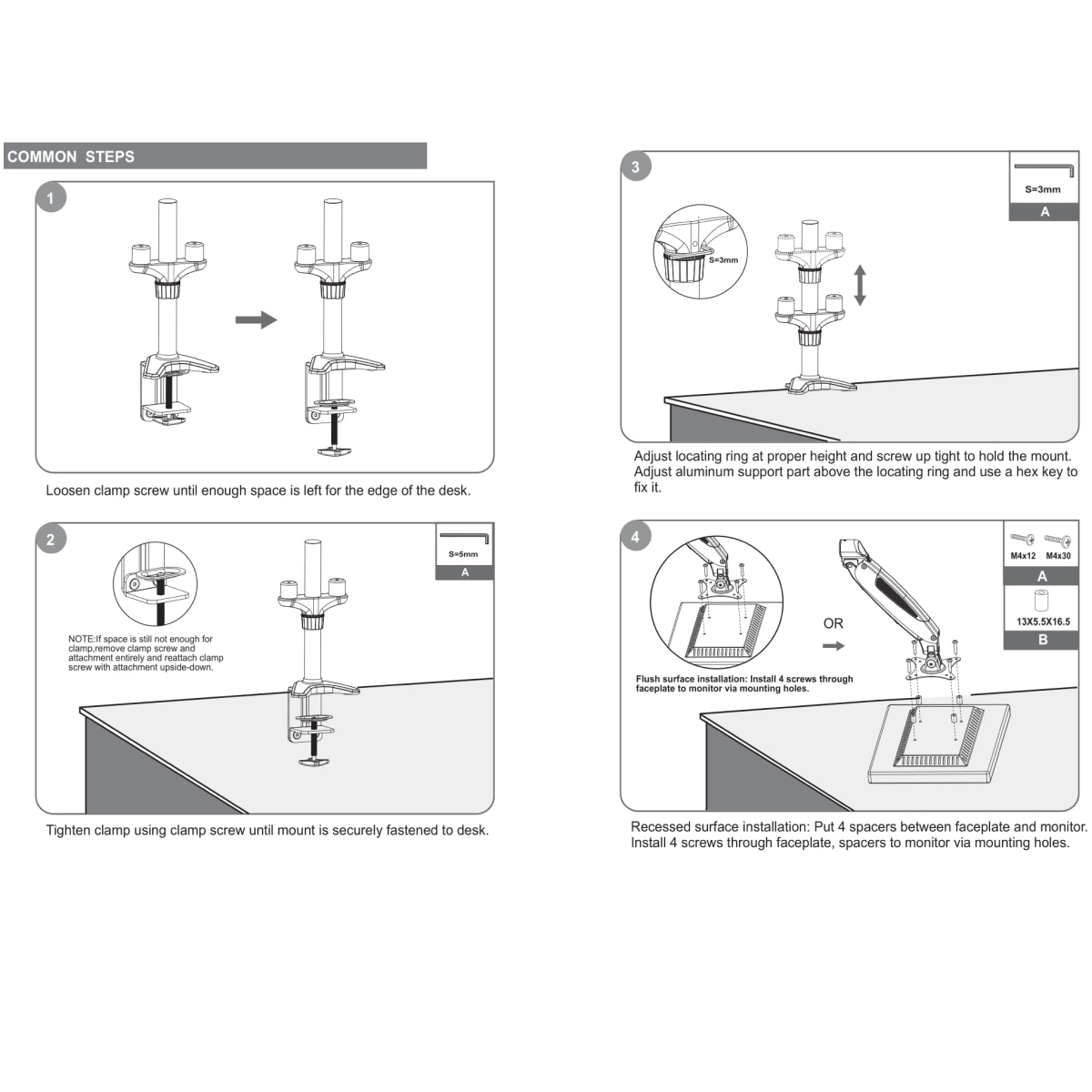 Dual Screen Monitor Stand 2 Arm Desk Mount with Laptop Adapter Holder Bracket Vision Mounts VM-GM124D-D15 |