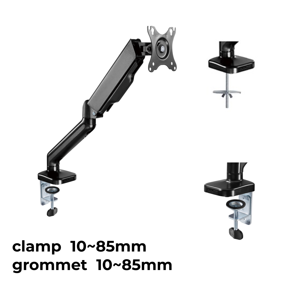 acatana Monitor Mount Stand Arm Single Screen Holder Desk Computer LCD LED HD Display Bracket up to 32'' 9kg VESA Gas Spring Adjustable ACA-LDT46-C012