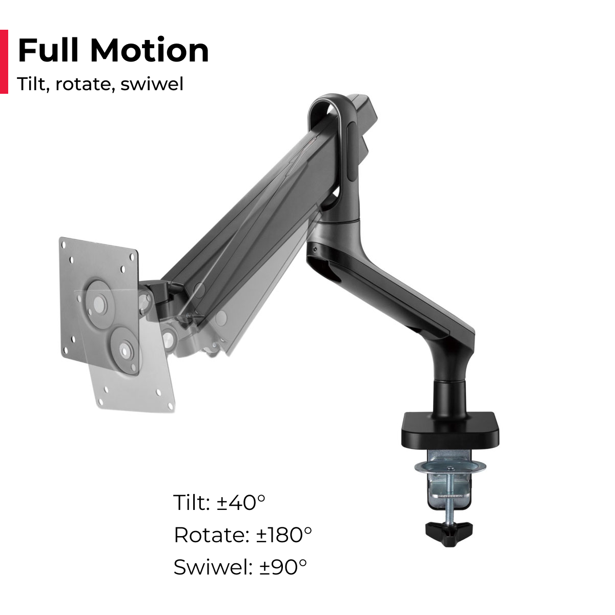 Acatana Monitor Stand Arm Desk Mount Screen Display Holder up to 9kg 32" VESA