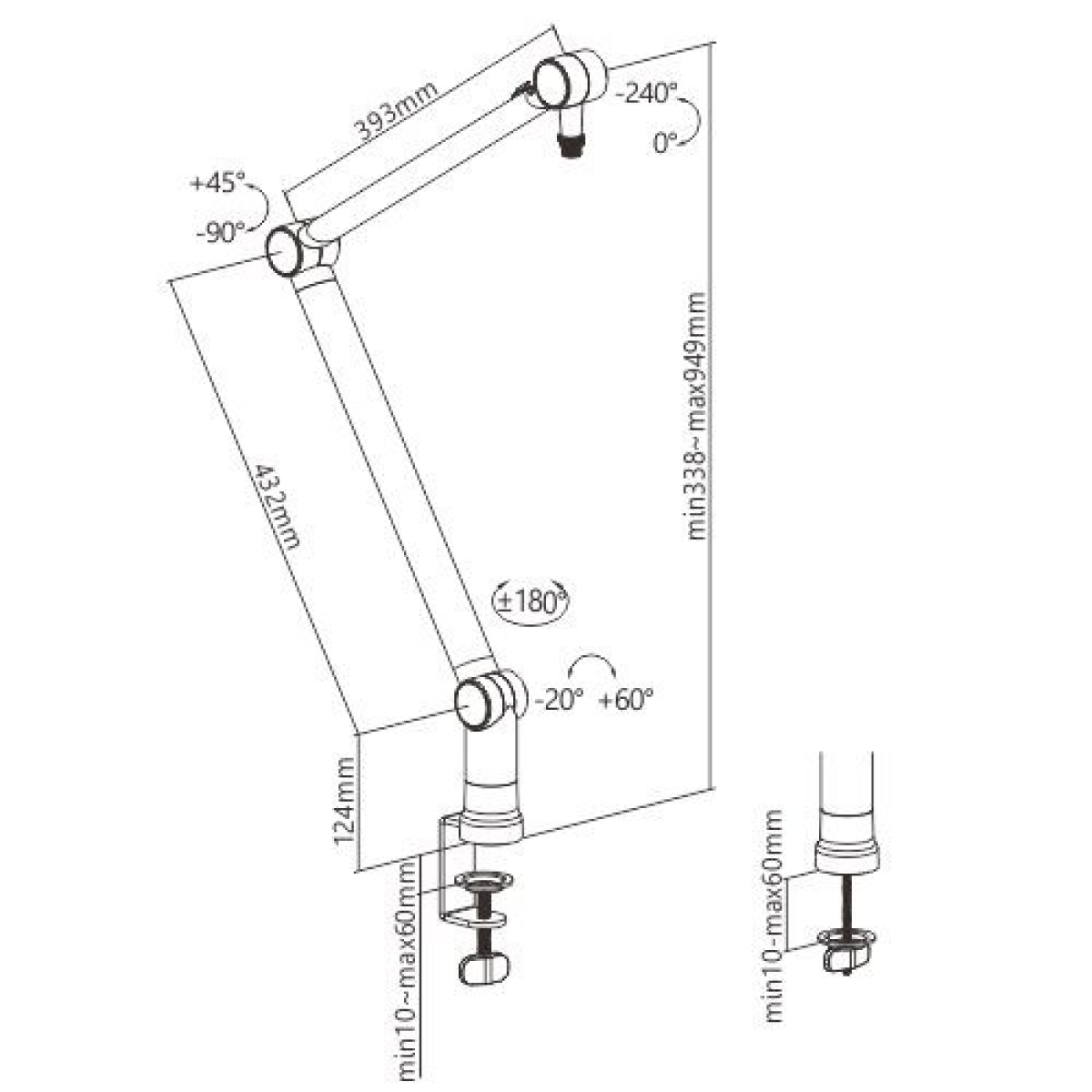 Acatana Microphone Suspension Boom Studio Desk Mount Pro Mic Scissor Arm Stand