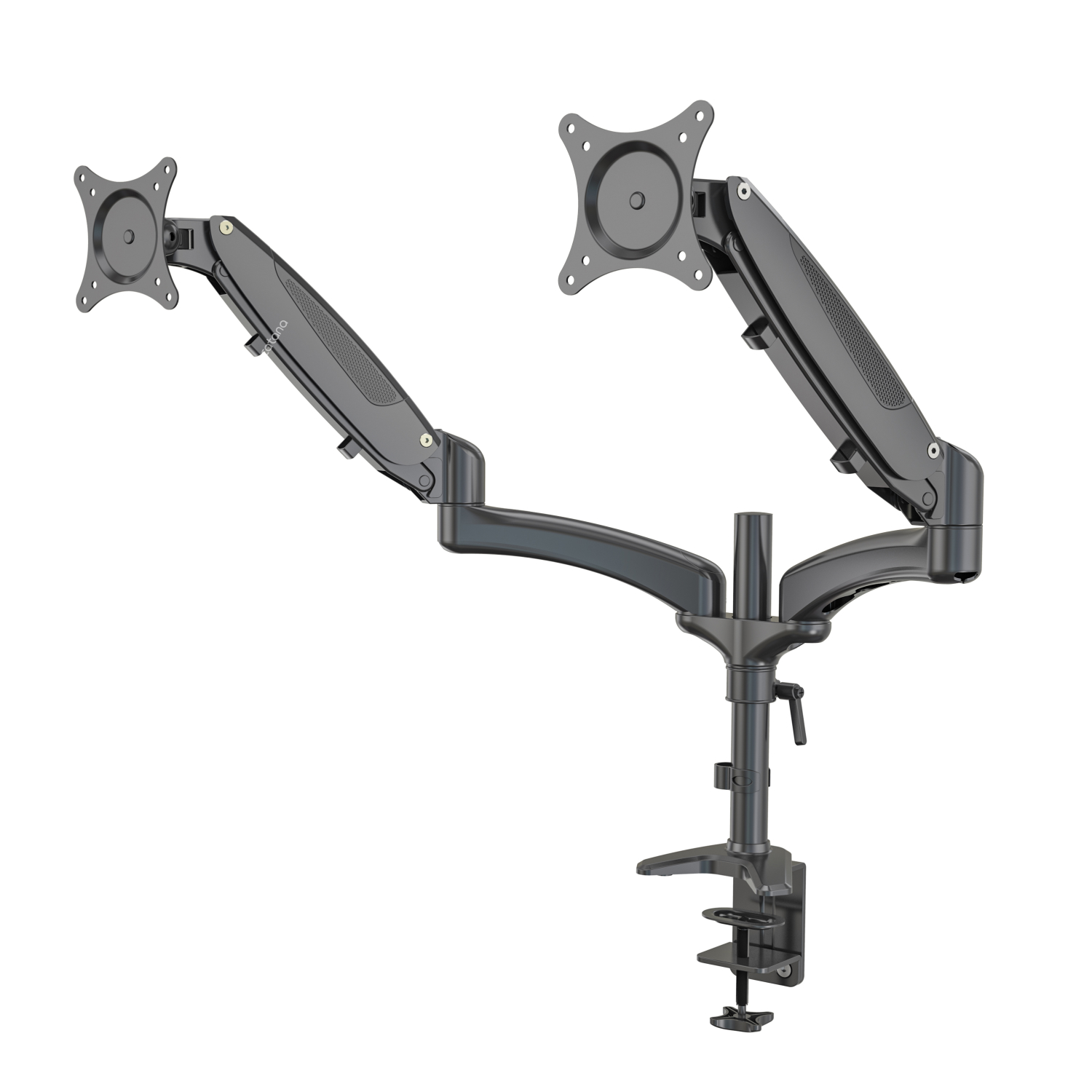 Dual Screen Monitor Stand 2 Arm Desk Mount with Laptop Adapter Holder Bracket Vision Mounts VM-GM124D-D15 |