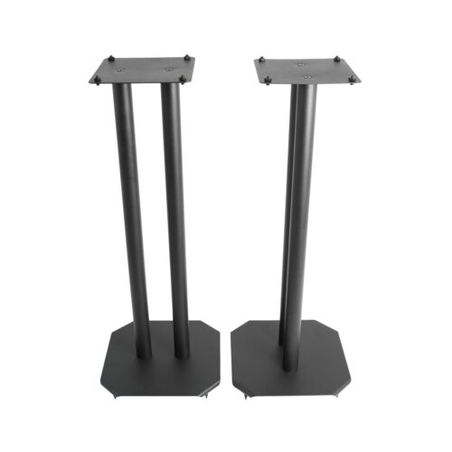 Vision Mounts VM-S05 | Speaker Stands Floor Black Home Theater Bookshelf | Pair of 2pcs , 80cm , Steel