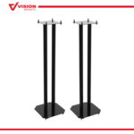 Vision Mounts VM-S05 | Speaker Stands Floor Black Home Theater Bookshelf | Pair of 2pcs , 80cm , Steel