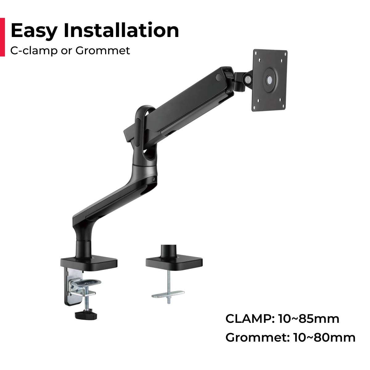 Acatana Monitor Stand Arm Desk Mount Screen Display Holder up to 9kg 32" VESA