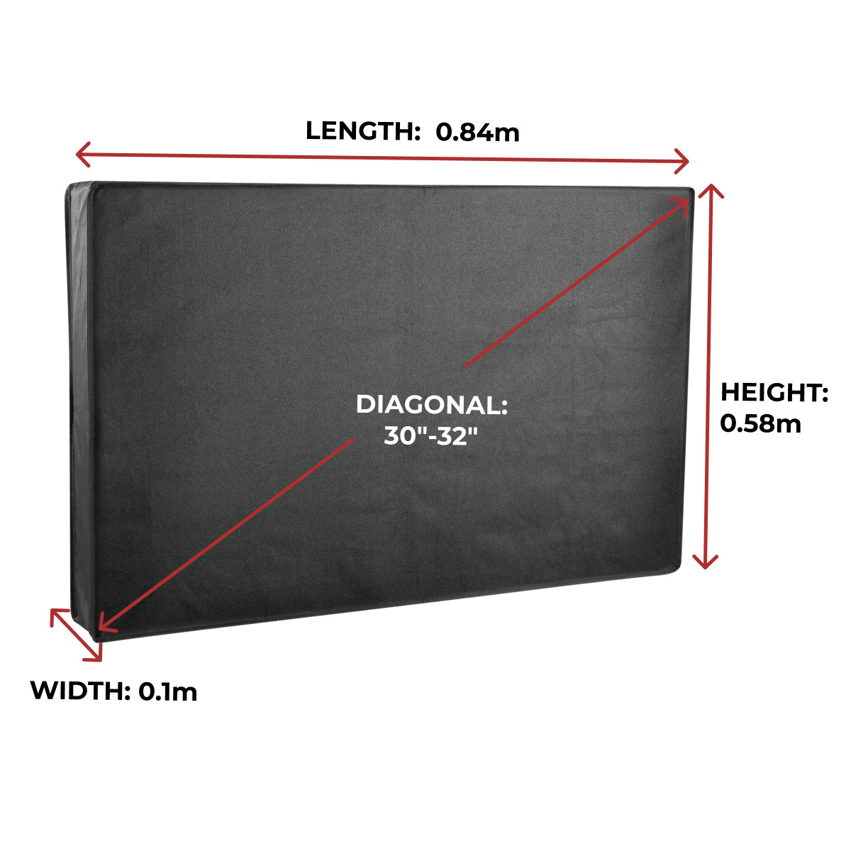 TV Cover Waterproof Dustproof Outdoor Patio Flat Television Protector 30" - 32"