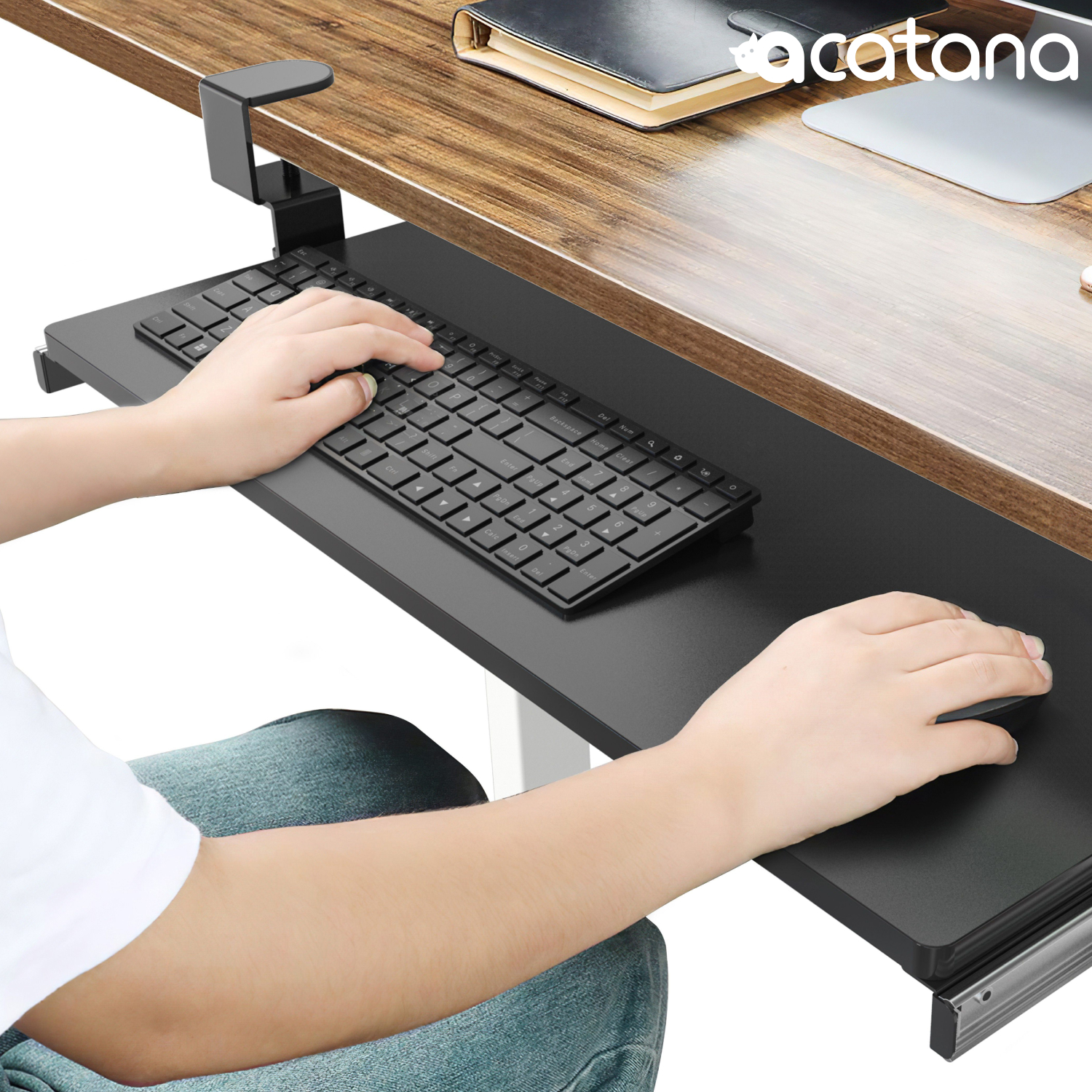 Under Desk Keyboard Tray Slide Out