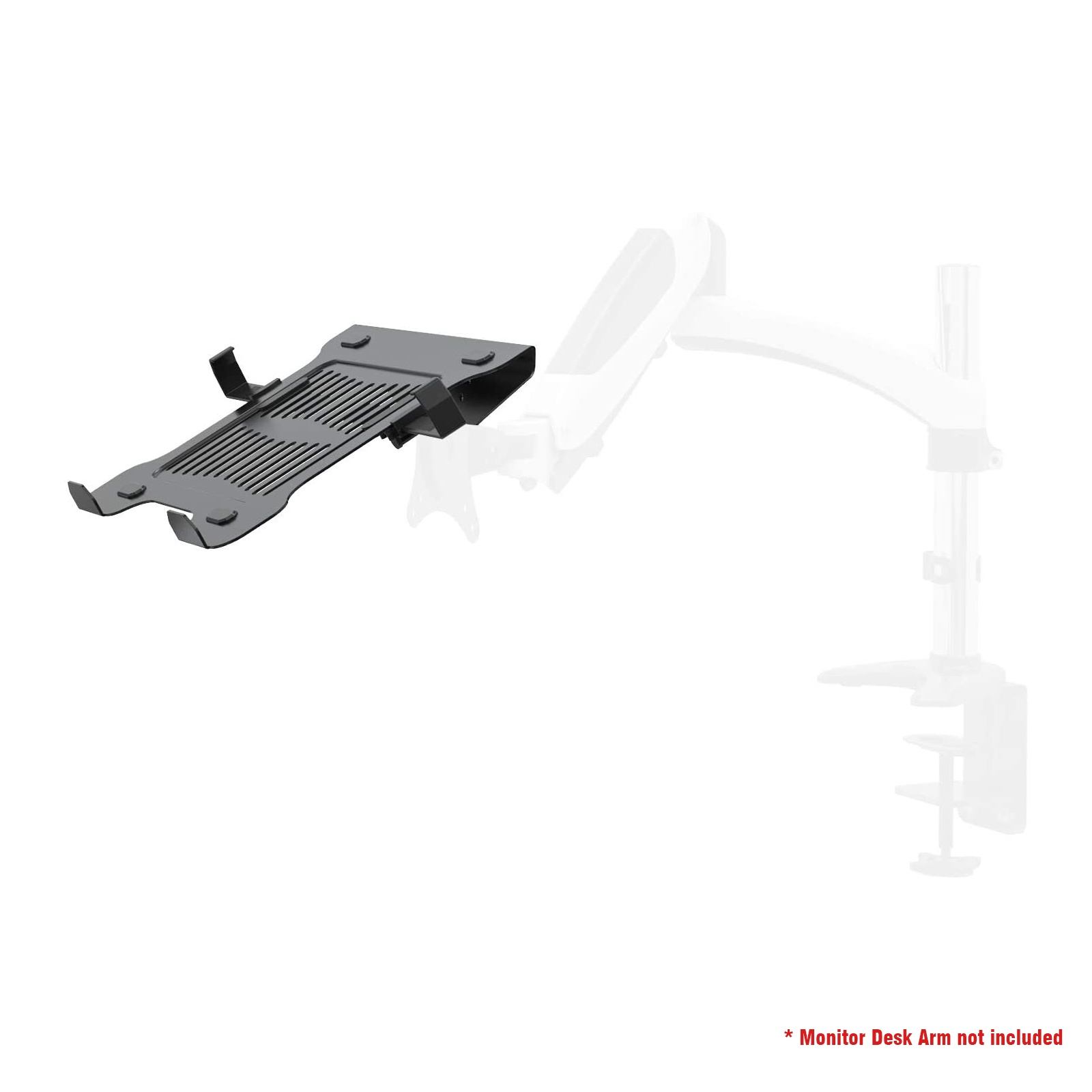 Vision Mounts VM-LH03 | Laptop Notebook Holder Adapter for Monitor Stand Mount Arm Desk Adjustable | Up to 8 kg