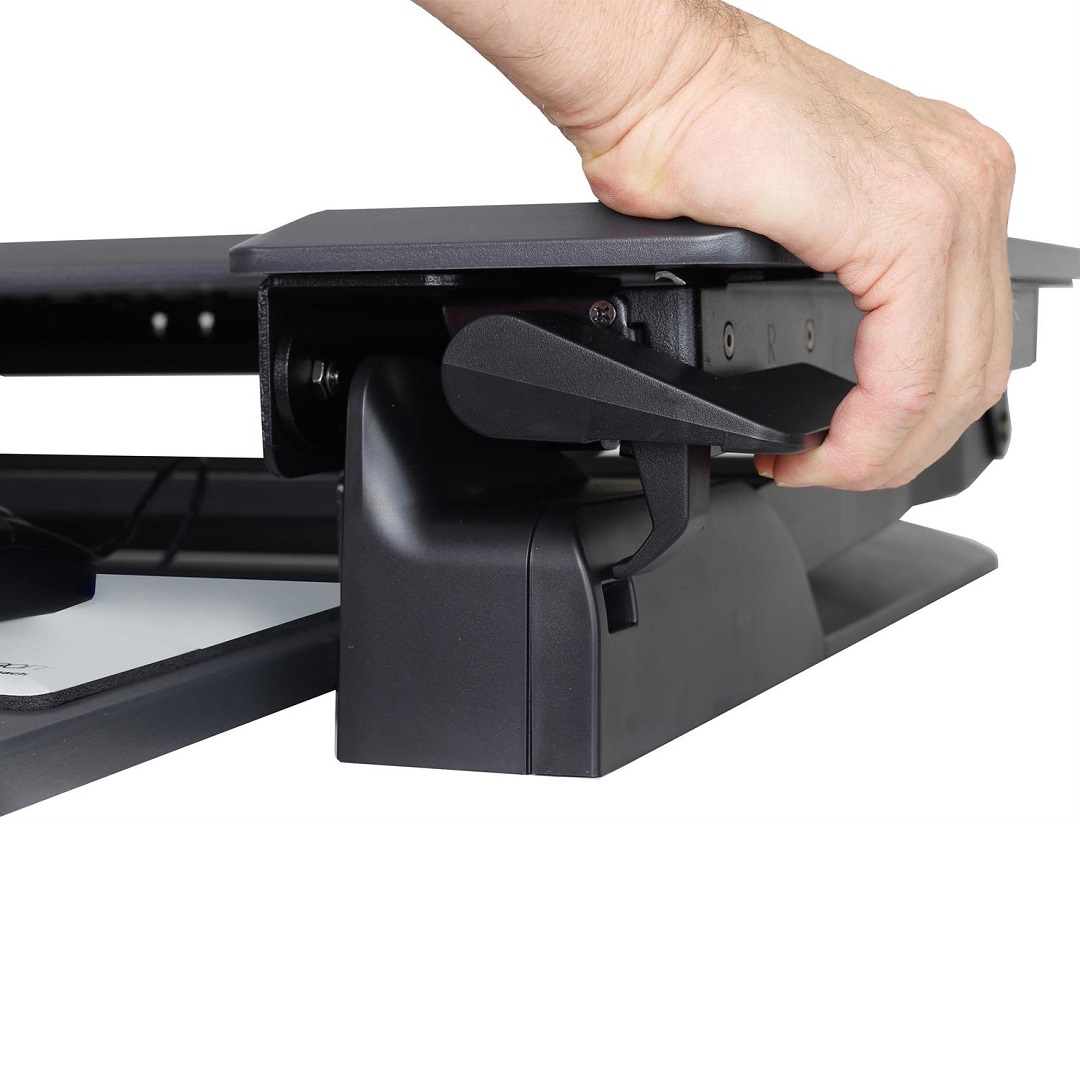 Ergotron 33-406-085 WorkFit-TL Desktop Sit-Stand Workstation Monitor Screen LCD LED Riser Black