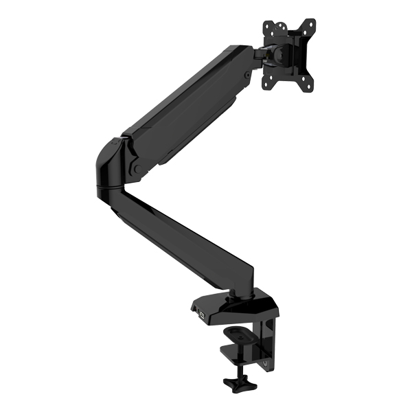 Vision Mounts VM-LCD-GM212U | Single Monitor Stand Arm Mount Gas Spring | Up to 32'' 8kg with USB