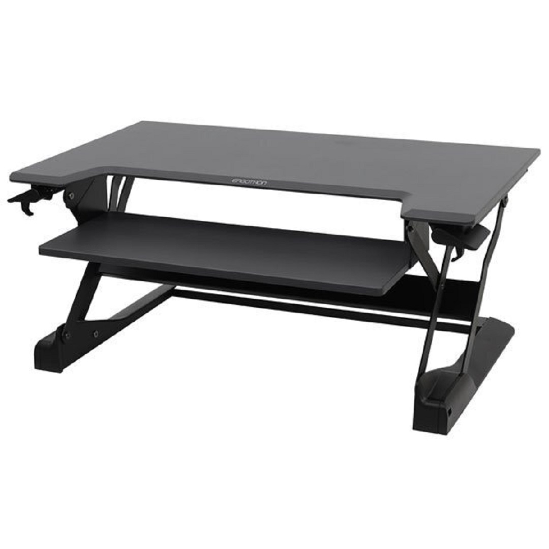 Ergotron 33-406-085 WorkFit-TL Desktop Sit-Stand Workstation Monitor Screen LCD LED Riser Black