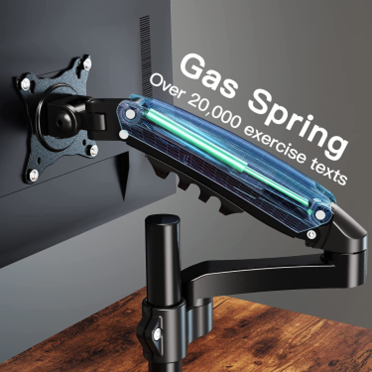 acatana Heavy Duty Computer Monitor Mount Stand Arm Single Stand Desk Screen Bracket Display Holder 34" 15kg Gas Spring ACA-GA12XD