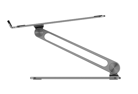 Alogic Elite Adjustable Laptop Stand Space Grey Colour Aluminium Universal Riser AALNBS-SGR