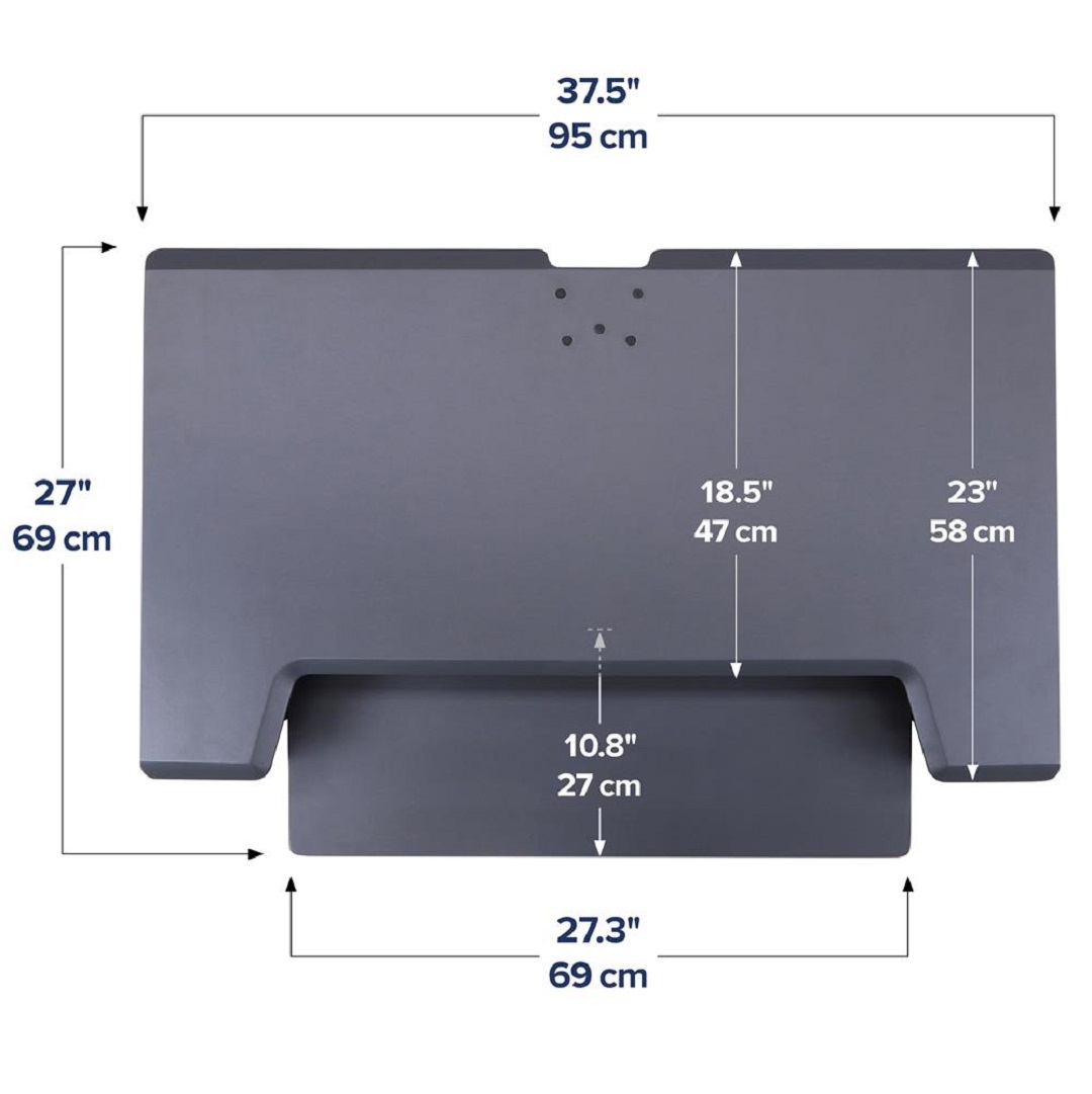 Ergotron 33-406-085 WorkFit-TL Desktop Sit-Stand Workstation Monitor Screen LCD LED Riser Black
