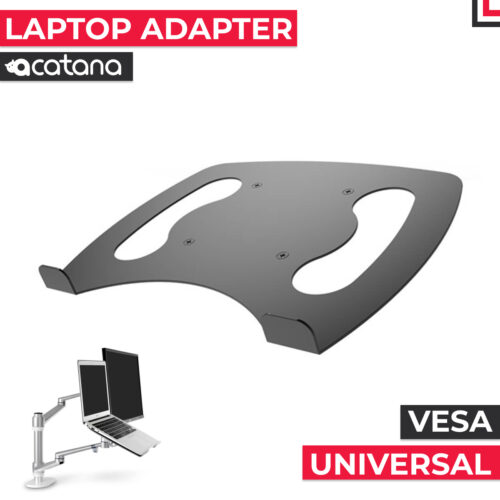 acatana Laptop Tray Holder Adapter VESA Platte fits most Desk Monitor Mount Stand Arm perfect for Laptops Notebooks up to 17" inches ACA-D15