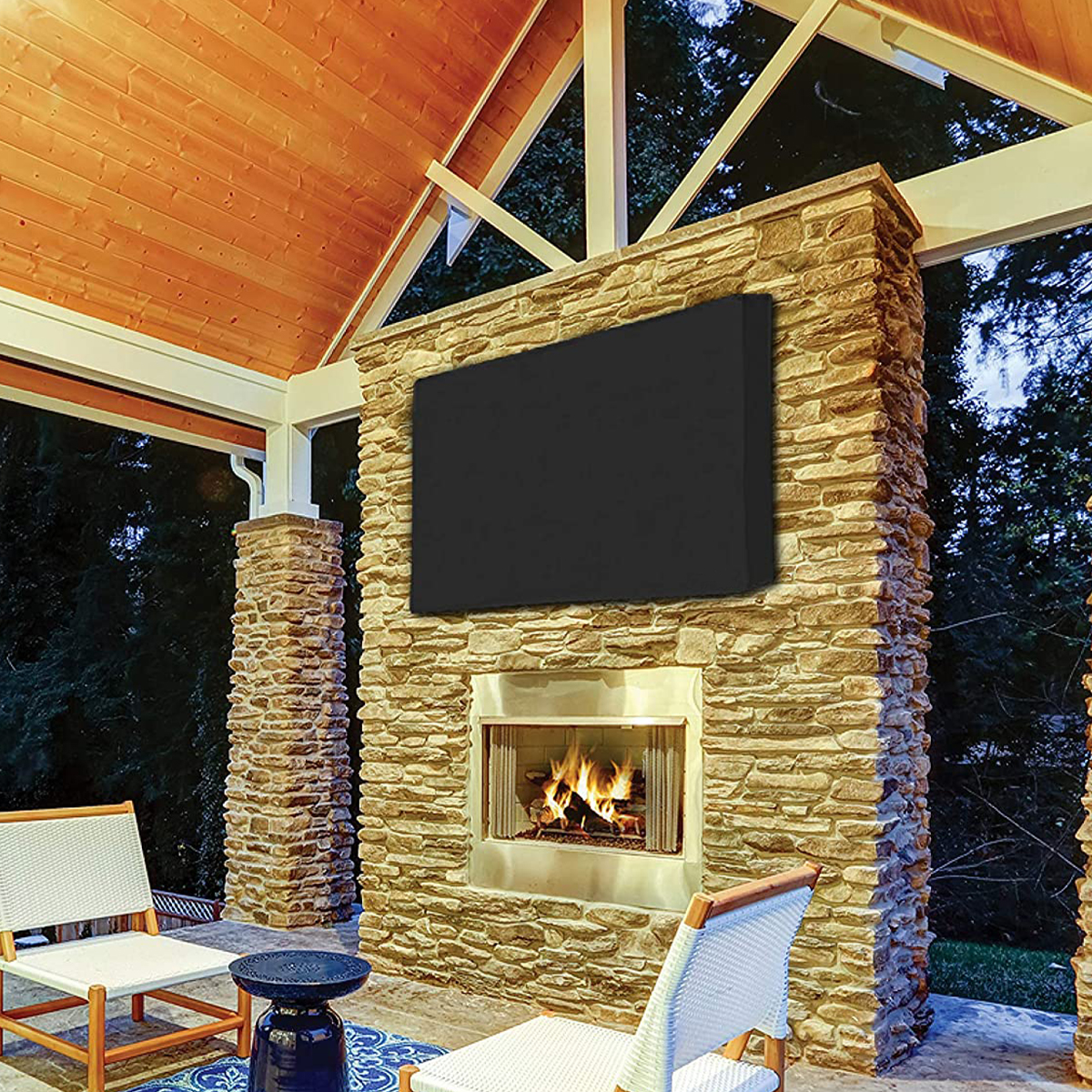 TV Cover Waterproof Dustproof Outdoor Patio Flat Television Protector 30" - 32"