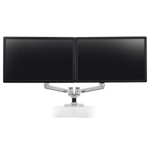 Ergotron 45-245-026 Dual Monitor Stand Arm Desk Mount Screen Display LED LCD TV Holder Bracket
