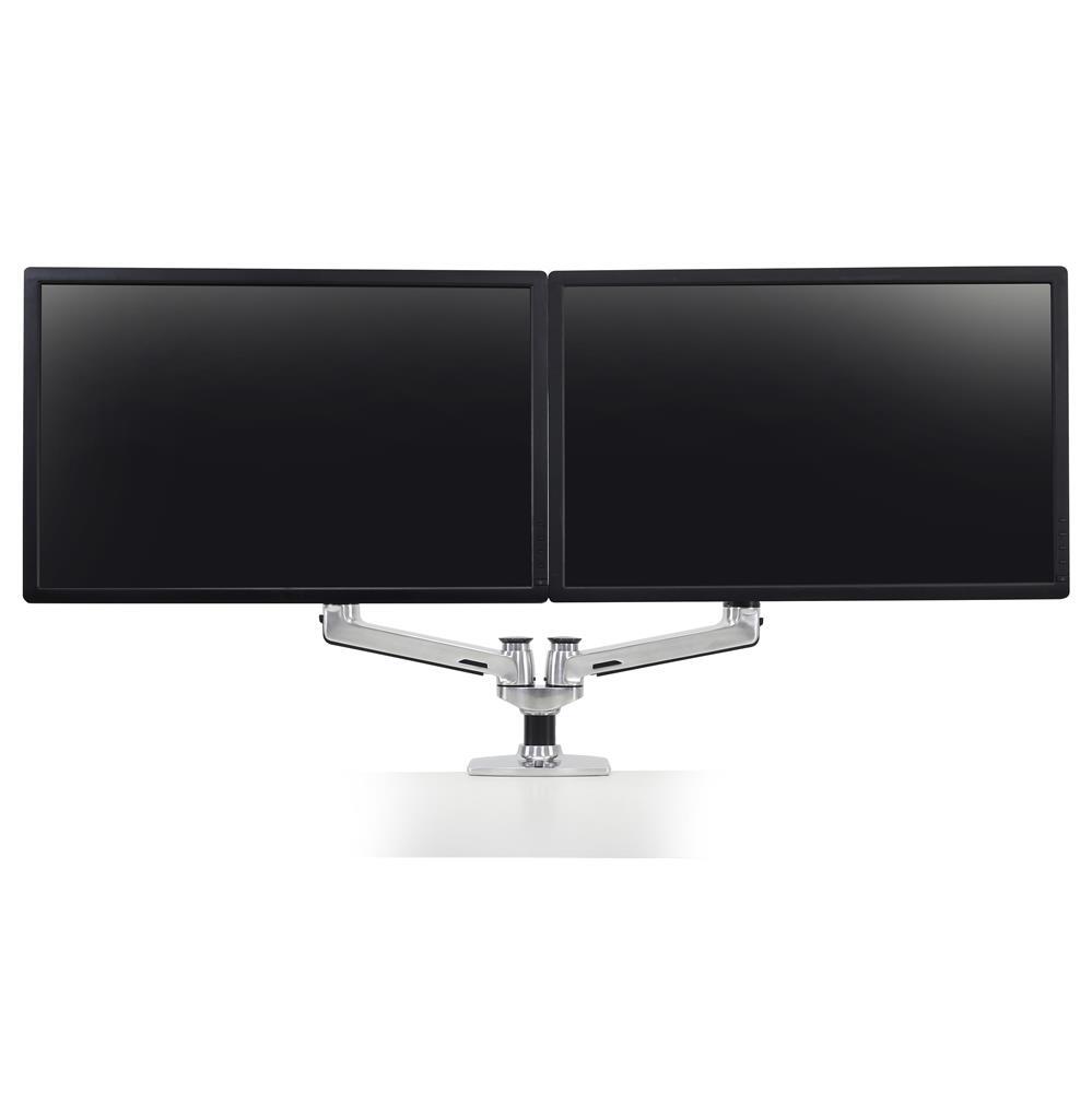 Ergotron 45-245-026 Dual Monitor Stand Arm Desk Mount Screen Display LED LCD TV Holder Bracket
