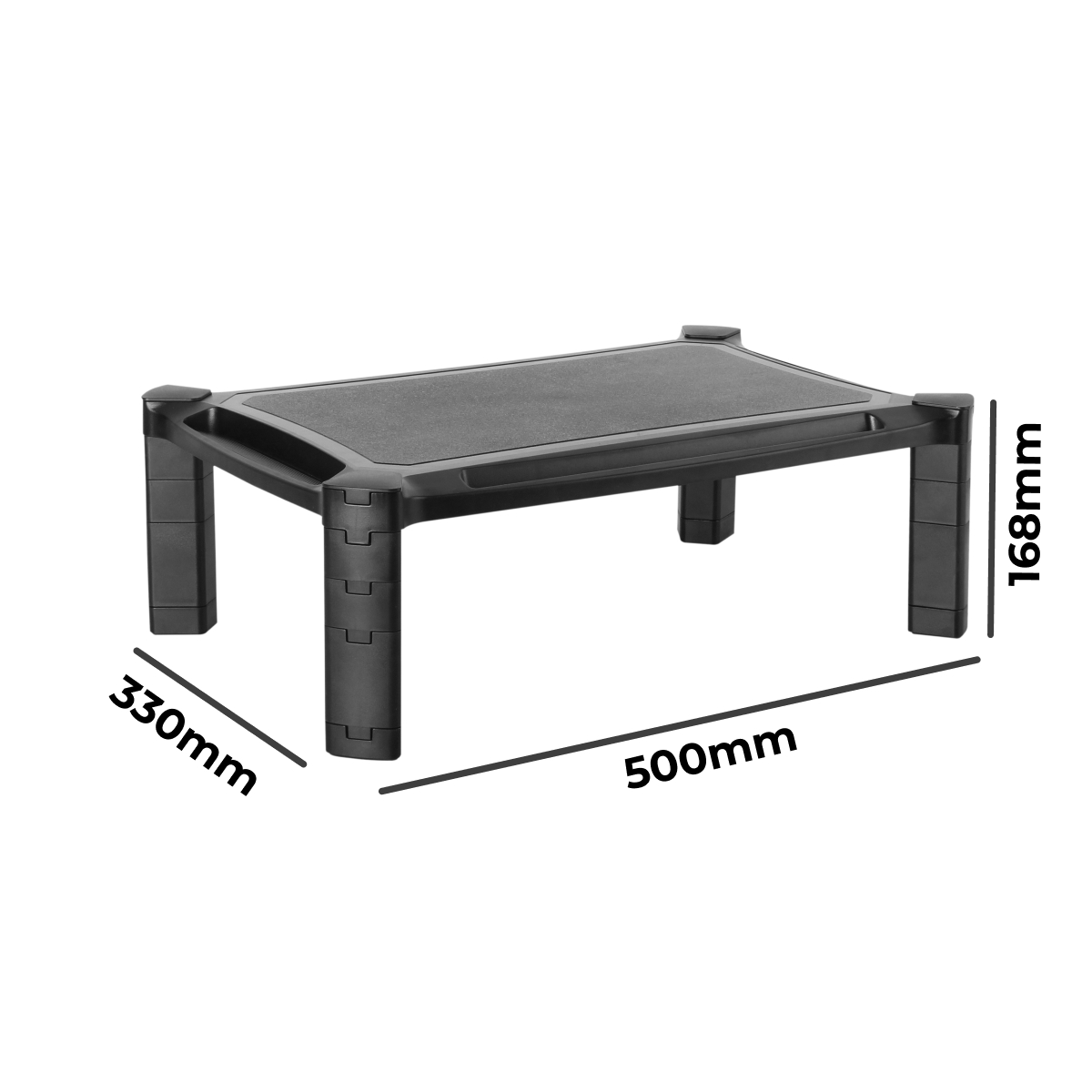 Acatana Height Adjustable Monitor Riser Stand Desktop Laptop Shelf Computer Display Holder Screen TV Table Printer for Home & Office Use ACA-MR01