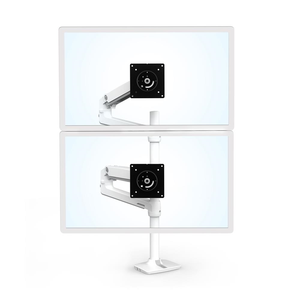 Ergotron 45-509-216 Dual Monitor Stand Arm Desk Mount Screen Display LED LCD TV Holder Bracket Up to 40"