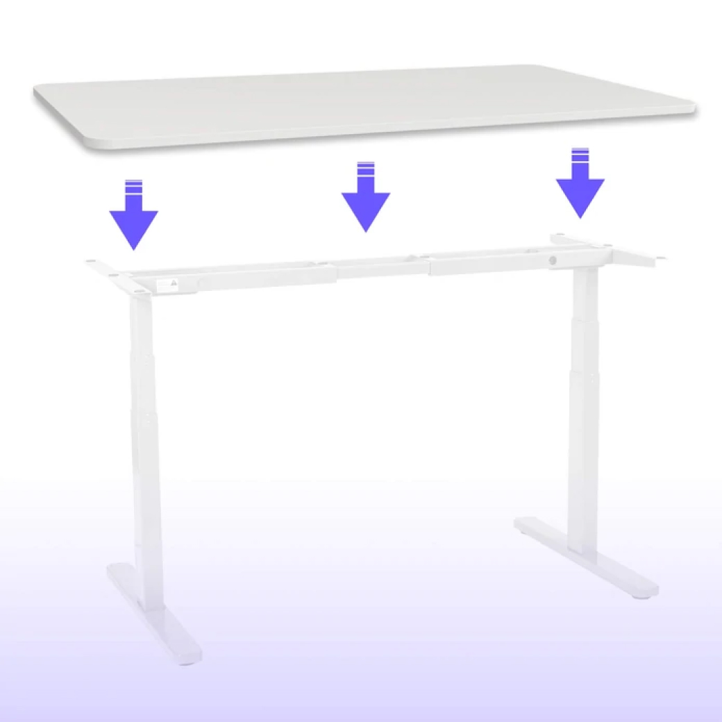 acatana Standing Desk Top Adjustable Motorised Electric Sit Stand Table Top White