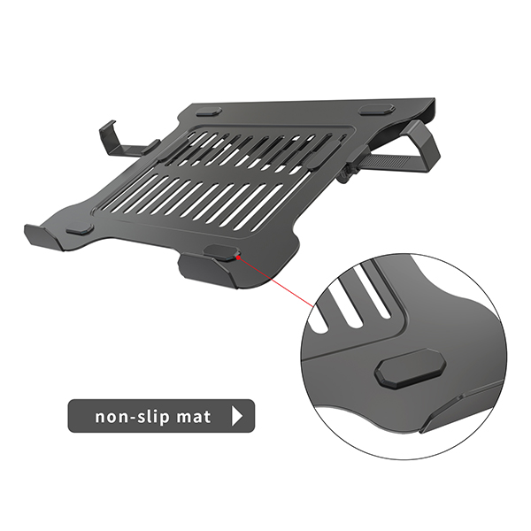 Vision Mounts VM-LH03 | Laptop Notebook Holder Adapter for Monitor Stand Mount Arm Desk Adjustable | Up to 8 kg