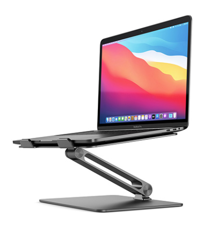 Alogic Elite Adjustable Laptop Stand Space Grey Colour Aluminium Universal Riser AALNBS-SGR