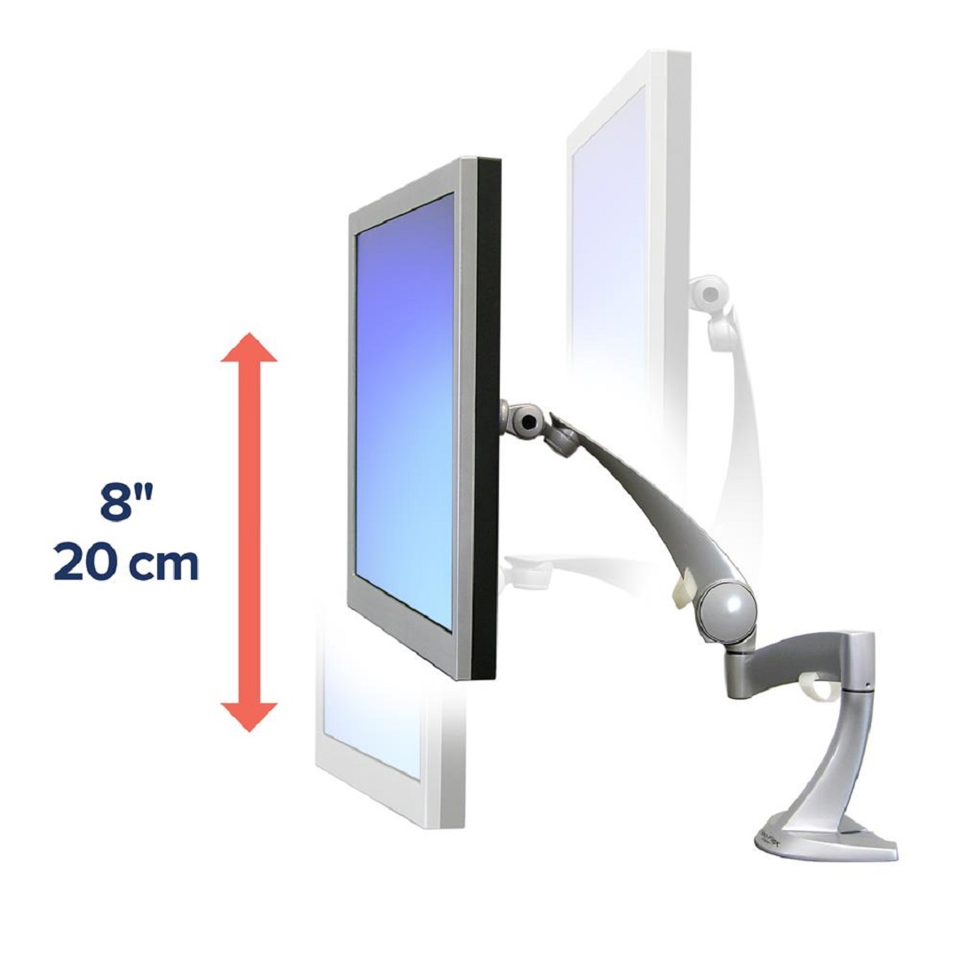 Ergotron 45-174-300 Single Monitor Stand Arm Desk Mount Screen Display LED LCD TV Holder Bracket