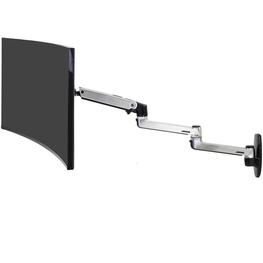 Ergotron 45-289-026 LX Monitor Adds Arm Second Extension Increase Reach Extra Adjustment Aluminum