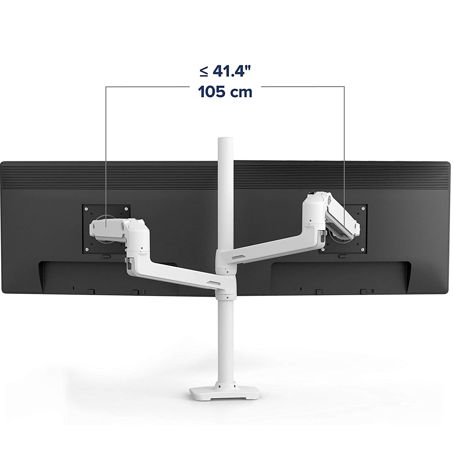 Ergotron 45-509-216 Dual Monitor Stand Arm Desk Mount Screen Display LED LCD TV Holder Bracket Up to 40"