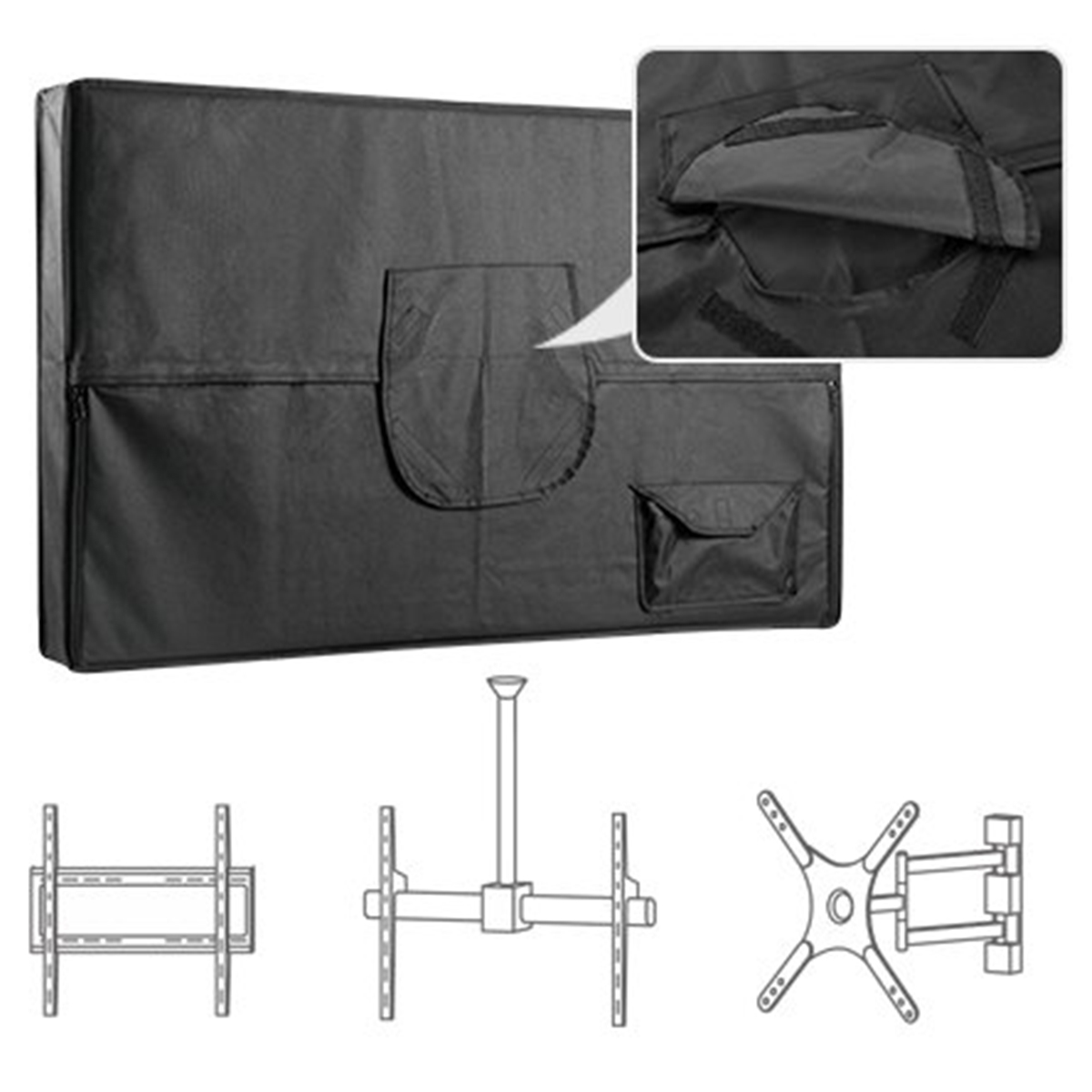 TV Cover Waterproof Dustproof Outdoor Patio Flat Television Protector 30" - 32"