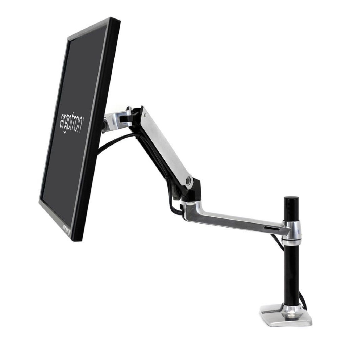 Ergotron 45-295-026 Single Monitor Stand Arm Desk Mount Screen Display LED LCD TV Holder Bracket