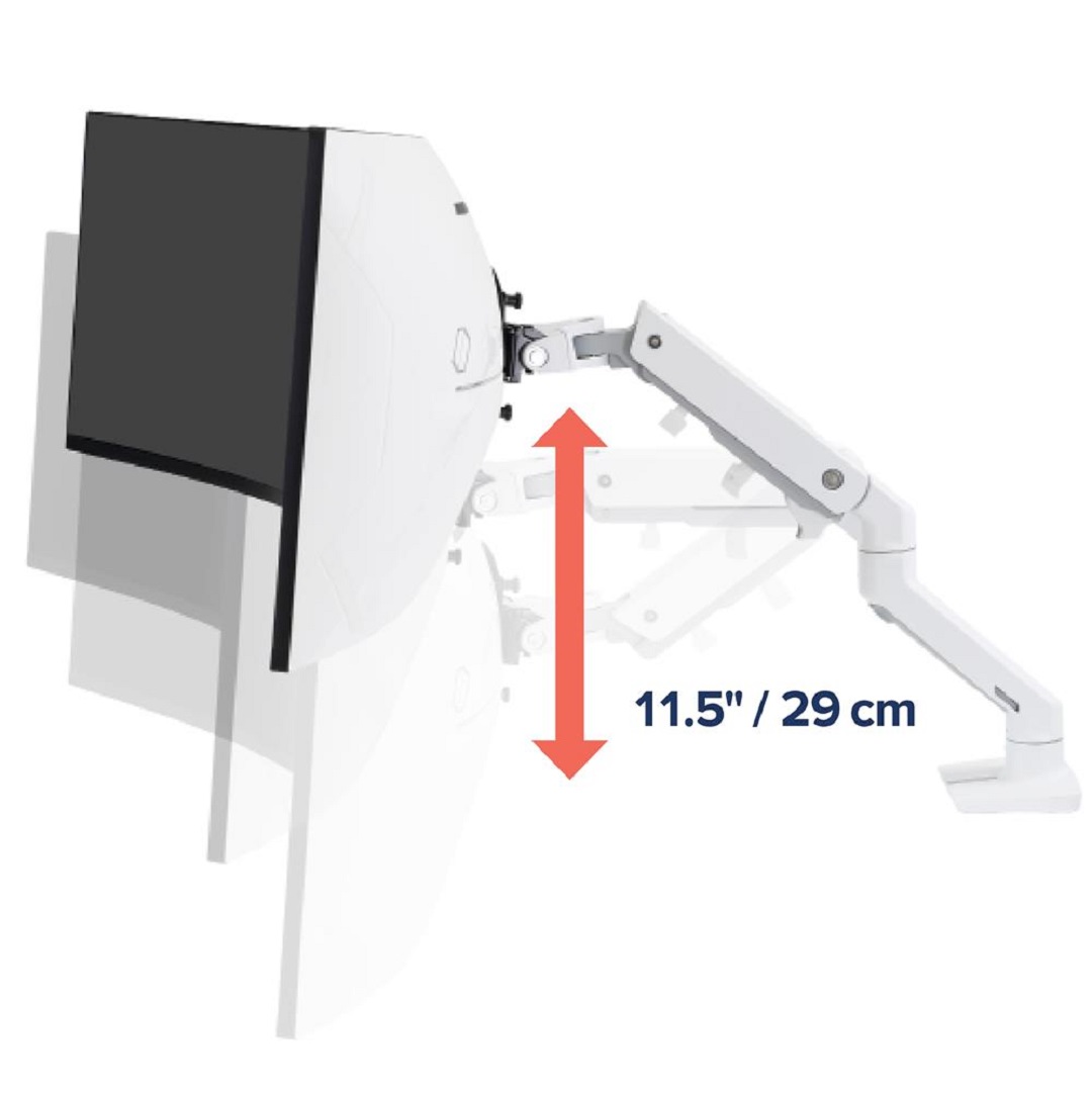 Ergotron 45-647-216 Single Monitor Stand Arm Desk Mount Screen Display LED LCD TV Holder Bracket