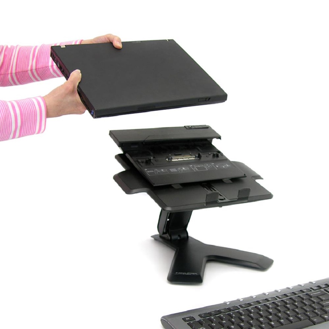 Ergotron 33-334-085 Neo-Flex Laptop Stand Desk Table Adjustable Tray Notebook Riser Holder Lift