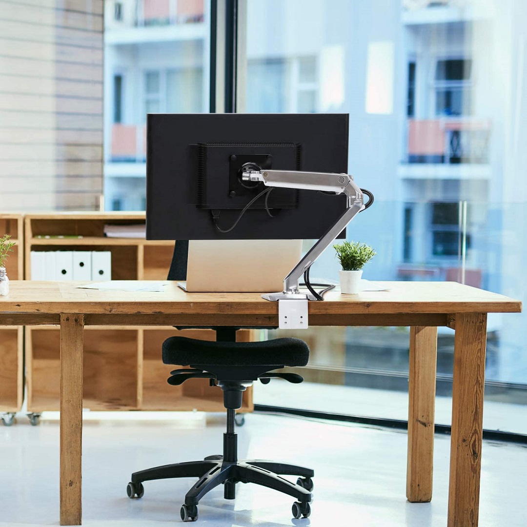 Ergotron 45-486-224 Single Monitor Stand Arm Desk Mount Screen Display LED LCD TV Holder Bracket