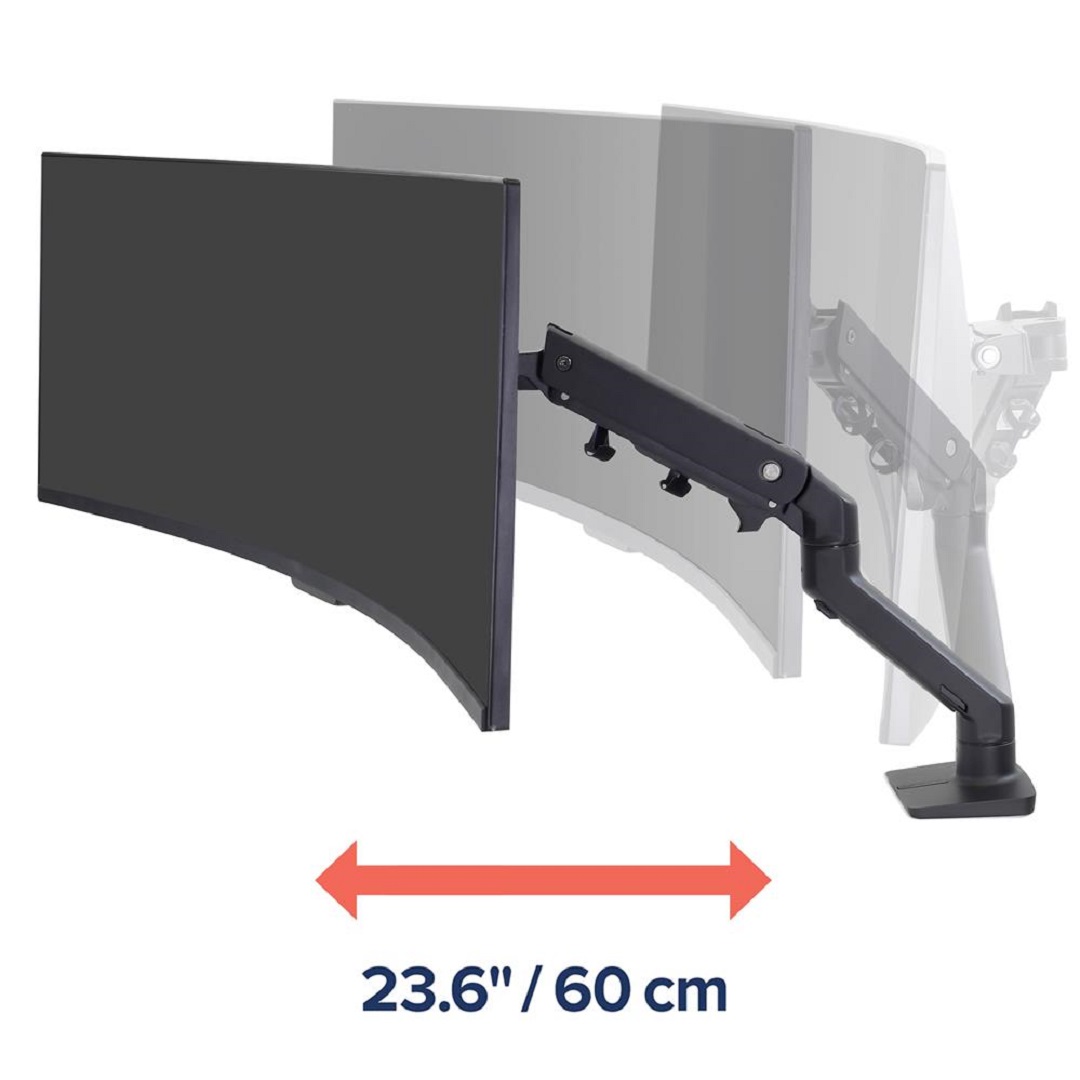 Ergotron 45-475-224 Stand Arm Desk Mount for Single Monitor Screen Display LED LCD TV Holder Bracket