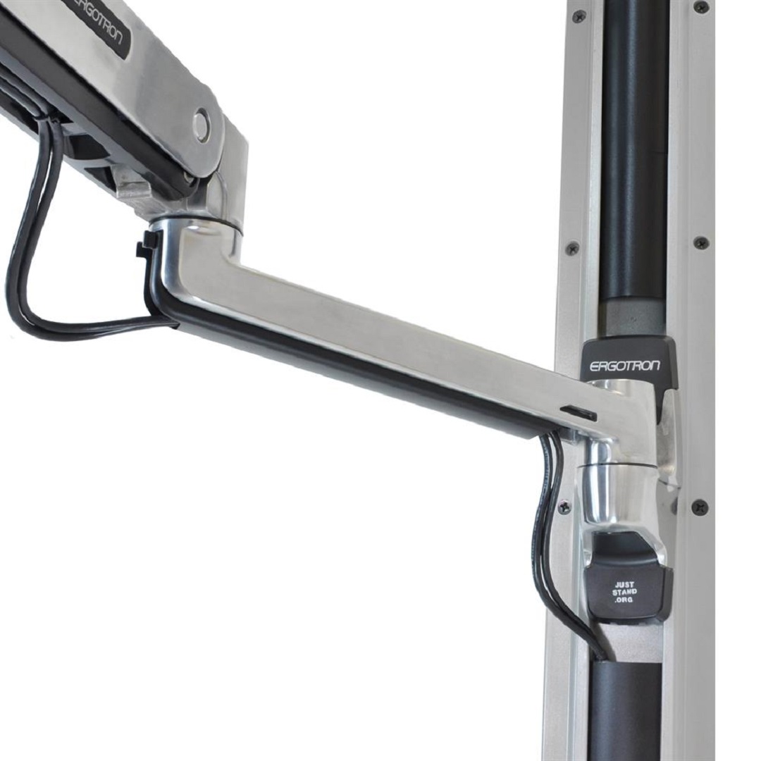 Ergotron 45-354-026 Wall Mount Sit Stand Arm Platform Holder Bracket Workstation for Keyboard Mouse