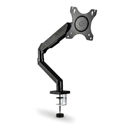 Single Monitor Arm Gas Spring Desk Mount 17 - 35" VESA Adjustable Holder 10kg
