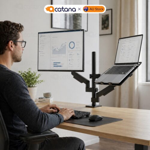 VESA Laptop Tray Holder Adapter Platte for Monitor Mount Desk Arm Notebook 17"